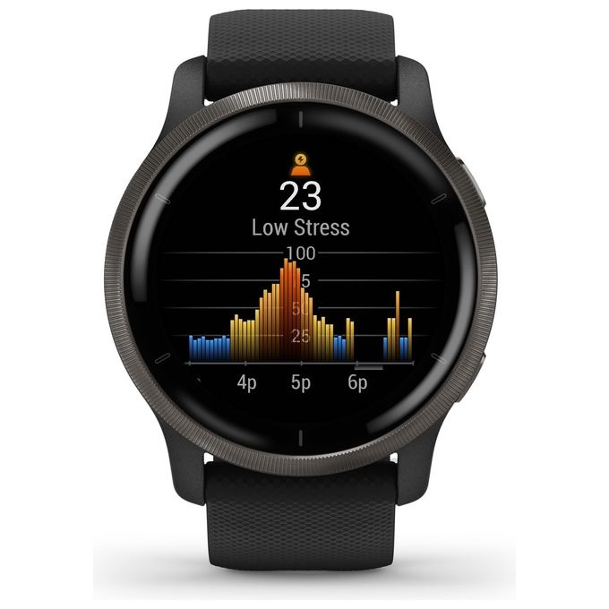 Garmin Venu 2 45mm 1.3'' Amoled GPS Sport Salute Notifiche Slate - Black