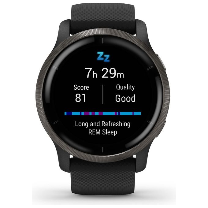 Garmin Venu 2 45mm 1.3'' Amoled GPS Sport Salute Notifiche Slate - Black