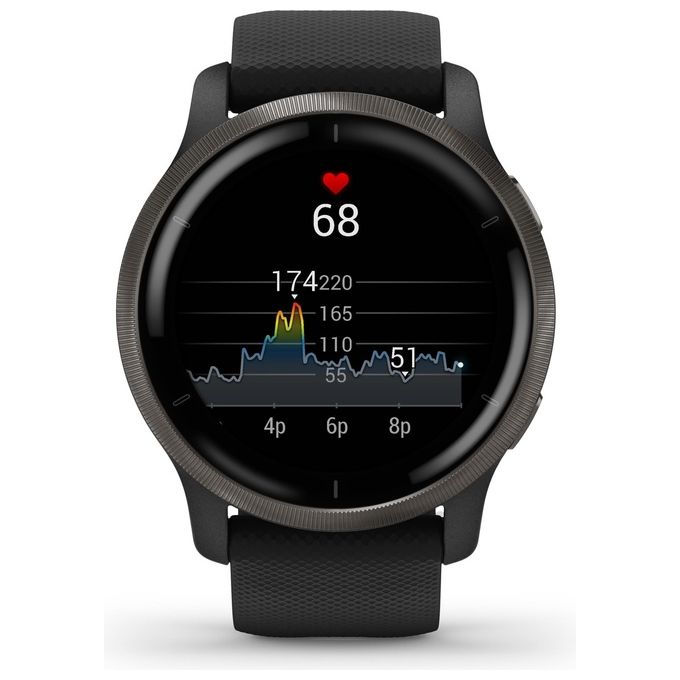 Garmin Venu 2 45mm 1.3'' Amoled GPS Sport Salute Notifiche Slate - Black