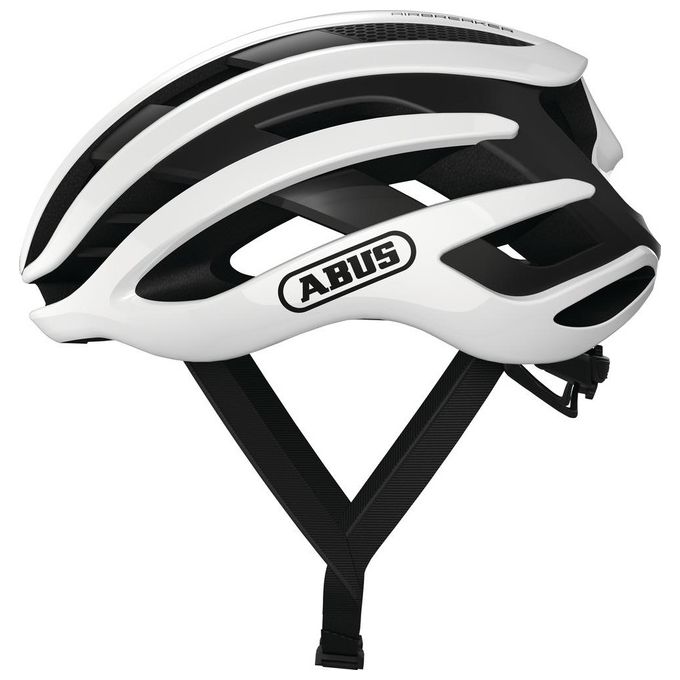 Abus Casco Bicicletta Strada AirBreaker Polar White taglia S