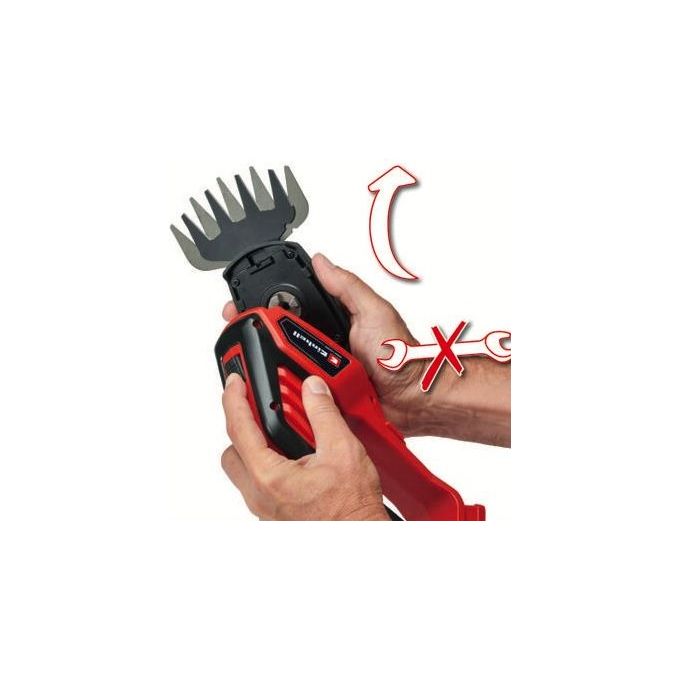 Einhell cesoia per erba cordless gecg 18100 18v ioni di litio lama 8mm