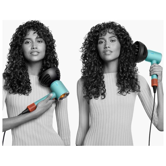 Dyson Super Sonic Nural Asciugacapelli 1600W 4 Temperature con Accessori Acquamarina