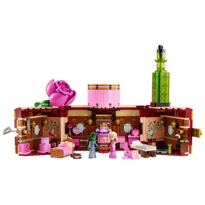 LEGO Wicked 75683 - Dormitorio di Glinda and Elphaba, Set da 740 pezzi con Minidoll Day and Night, Accessori, Valigetta Decorativa, Eta' 8+