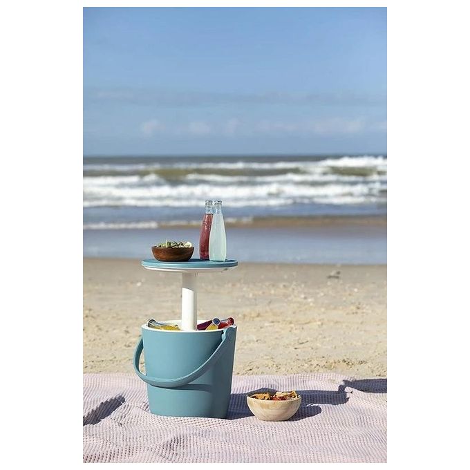 Keter GO BAR Tavolino Portatile Portaghiaccio Ocean-White Cm. 38X38X37,5H 16 Lt