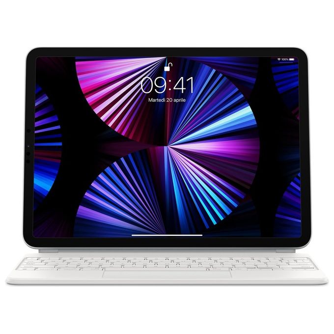Apple Magic Keyboard per iPad Pro 11'' Terza Generazione e iPad Air Quarta Generazione Italiano Bianco