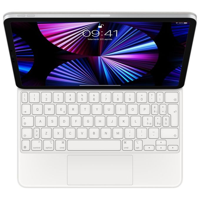 Apple Magic Keyboard per iPad Pro 11'' Terza Generazione e iPad Air Quarta Generazione Italiano Bianco