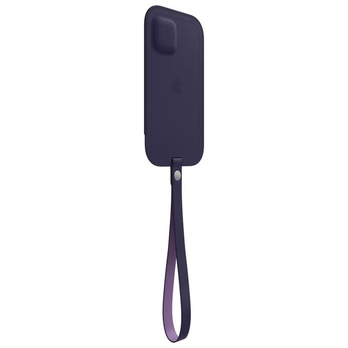 Apple Custodia a Tasca MagSafe in Pelle per iPhone 12 Mini- Viola Profondo