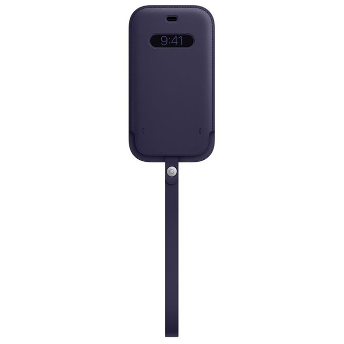 Apple Custodia a Tasca MagSafe in Pelle per iPhone 12-iPhone 12 Pro Viola Profondo