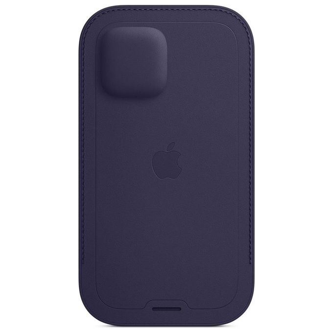 Apple Custodia a Tasca MagSafe in Pelle per iPhone 12-iPhone 12 Pro Viola Profondo