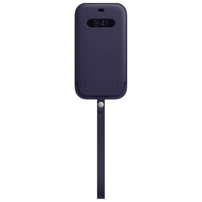 Apple Custodia a Tasca MagSafe in Pelle per iPhone 12 Pro Max Viola Profondo
