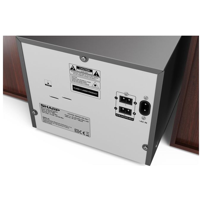 Sharp XL-B517D Microsistema Audio per la Casa 45W Marrone