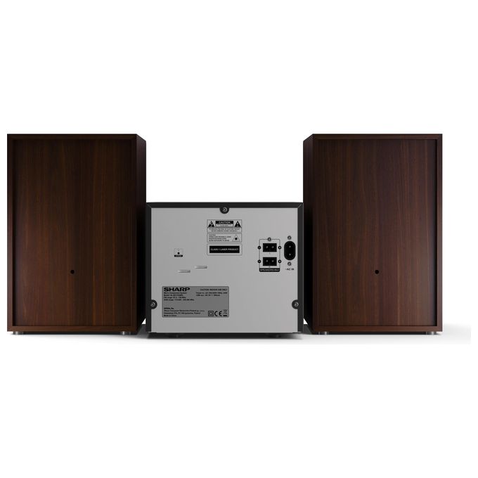 Sharp XL-B517D Microsistema Audio per la Casa 45W Marrone