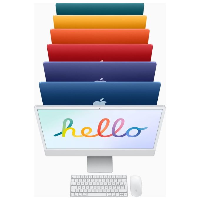 Apple iMac 24'' Chip Apple M1 con CPU 8-core e GPU 8?core quattro porte 8GB RAM, 512GB Rosa 2021