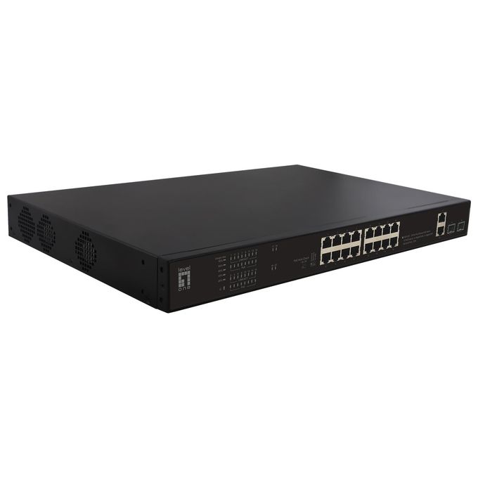 LevelOne FGP-2031 Switch di Rete Non Gestito Fast Ethernet (10-100) Supporto Power Over Ethernet 1u Nero