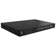 LevelOne FGP-2831 Switch di Rete Non Gestito Fast Ethernet (10-100) Supporto Power Over Ethernet 1u Nero