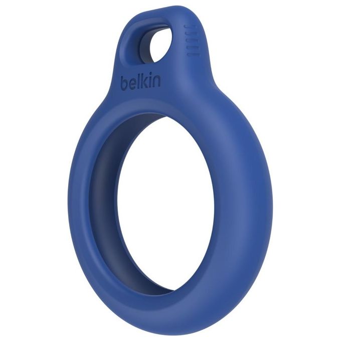 Belkin F8W974BTBLU Secure Holder Custodia per Apple AirTag con Laccio Twist-and-Lock Resistente ai Graffi colore Blu