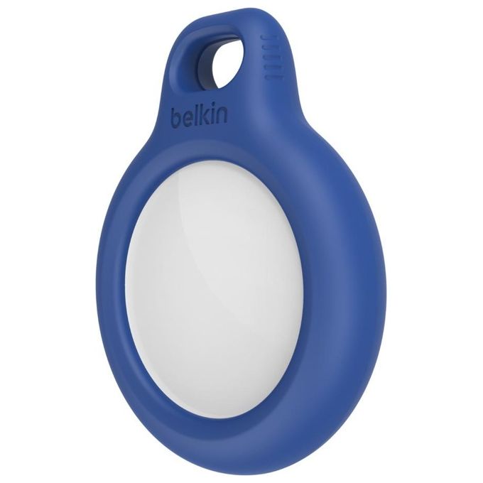 Belkin F8W974BTBLU Secure Holder Custodia per Apple AirTag con Laccio Twist-and-Lock Resistente ai Graffi colore Blu