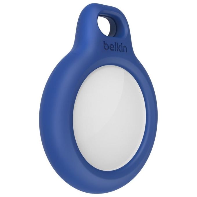 Belkin F8W974BTBLU Secure Holder Custodia per Apple AirTag con Laccio Twist-and-Lock Resistente ai Graffi colore Blu