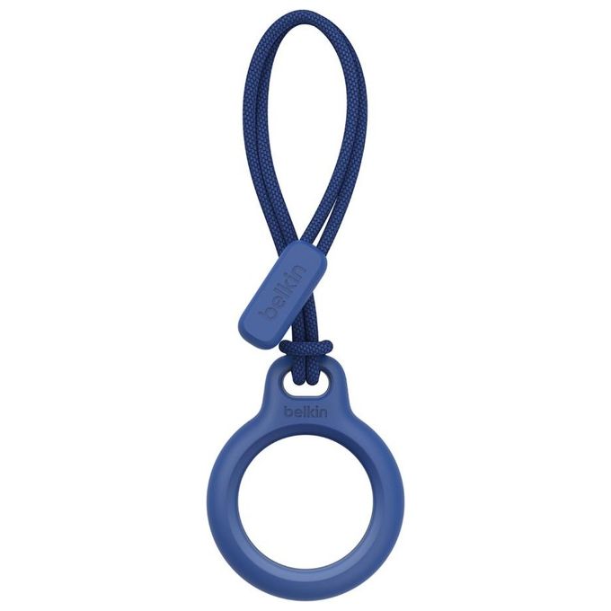 Belkin F8W974BTBLU Secure Holder Custodia per Apple AirTag con Laccio Twist-and-Lock Resistente ai Graffi colore Blu