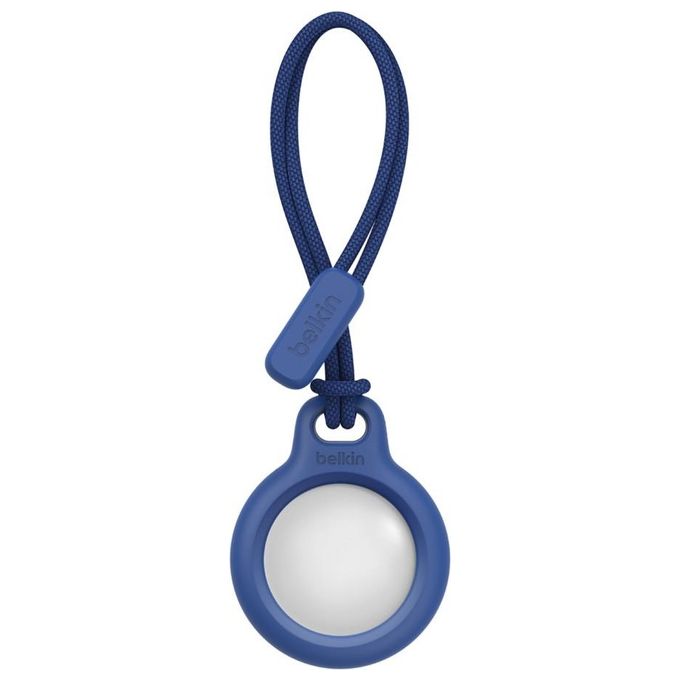 Belkin F8W974BTBLU Secure Holder Custodia per Apple AirTag con Laccio Twist-and-Lock Resistente ai Graffi colore Blu