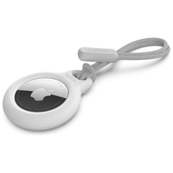 Belkin F8W974BTWHT Secure Holder con Laccetto per Apple AirTag protezione antigraffio colore Bianco