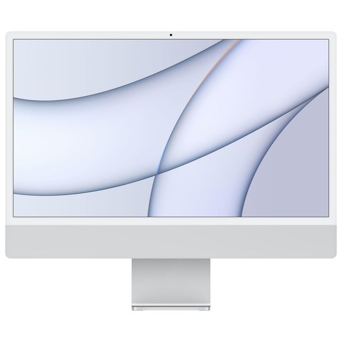 Apple iMac 24'' Chip Apple M1 con CPU 8-Core e GPU 7?Core Due Porte 8Gb Hd 256Gb Ssd Argento 2021