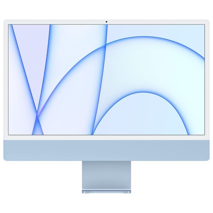 Apple iMac Chip Apple M1 con CPU 8-Core e GPU 7?Core Due Porte 8Gb Hd 256Gb Ssd 24'' Azzurro