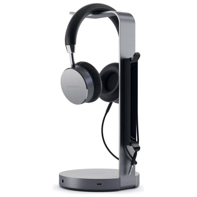 Satechi Stand per Cuffie Hub Usb in Alluminio Space Gray