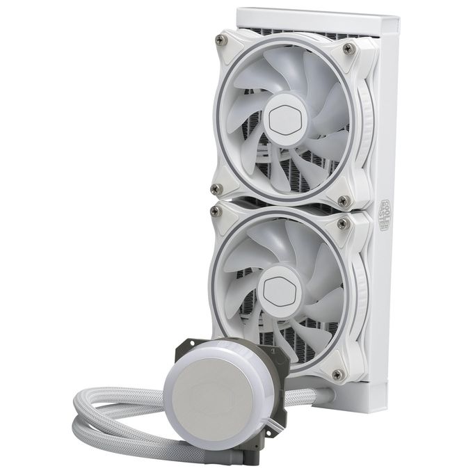 Cooler Master MasterLiquid ML240 Illusion ARGB CPU Liquid Cooler Intel 1700-1200-2066 AMD AM3-AM4 - MLX-D24M-A18PW-R1 Dissipatore CPU