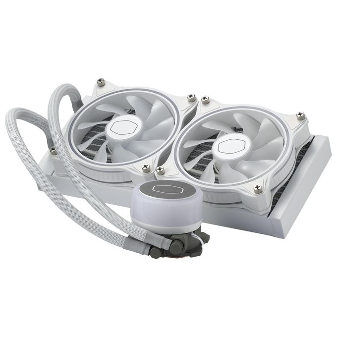 Cooler Master MasterLiquid ML240 Illusion ARGB CPU Liquid Cooler Intel 1700-1200-2066 AMD AM3-AM4 - MLX-D24M-A18PW-R1 Dissipatore CPU