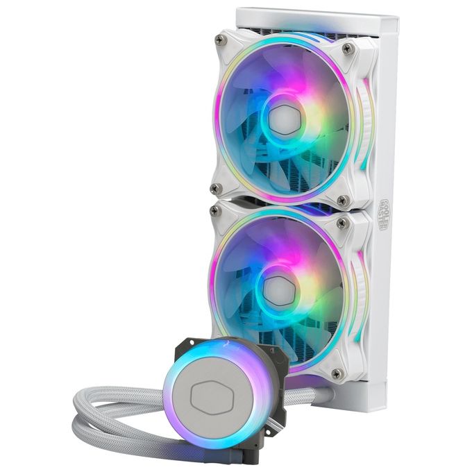 Cooler Master MasterLiquid ML240 Illusion ARGB CPU Liquid Cooler Intel 1700-1200-2066 AMD AM3-AM4 - MLX-D24M-A18PW-R1 Dissipatore CPU