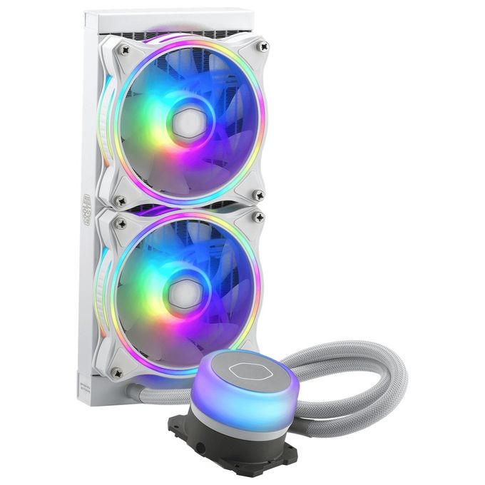 Cooler Master MasterLiquid ML240 Illusion ARGB CPU Liquid Cooler Intel 1700-1200-2066 AMD AM3-AM4 - MLX-D24M-A18PW-R1 Dissipatore CPU