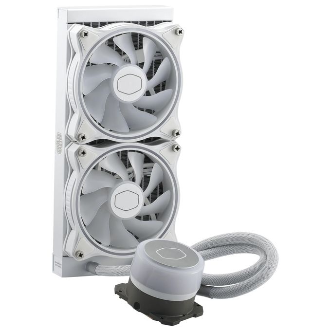 Cooler Master MasterLiquid ML240 Illusion ARGB CPU Liquid Cooler Intel 1700-1200-2066 AMD AM3-AM4 - MLX-D24M-A18PW-R1 Dissipatore CPU
