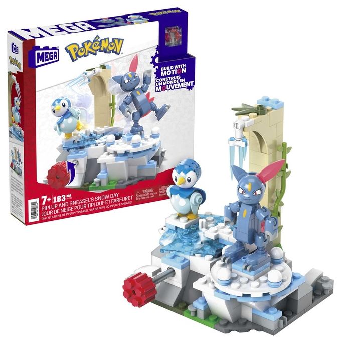 Mattel Mega Pokemon Divertimento sulla Neve per Piplup e Sneasel