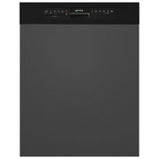Smeg PL292DN Estetica Universale Lavastoviglie da Incasso con Frontalino a Vista 13 Coperti Classe energetica D 5 Programmi Nero