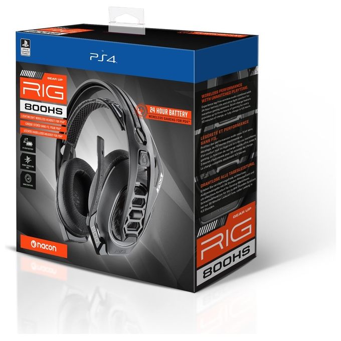 Nacon Rig 800 Pro Hs Cuffie Gaming Nero