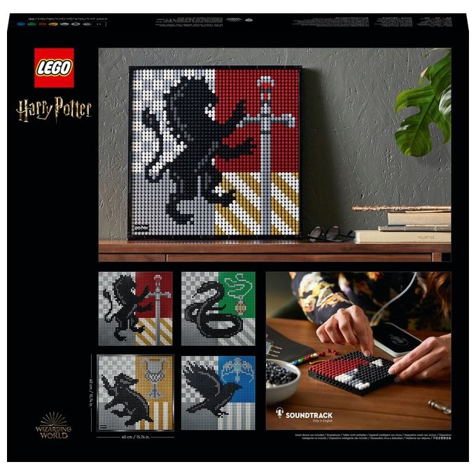 LEGO Art Harry Potter Hogwarts Crests