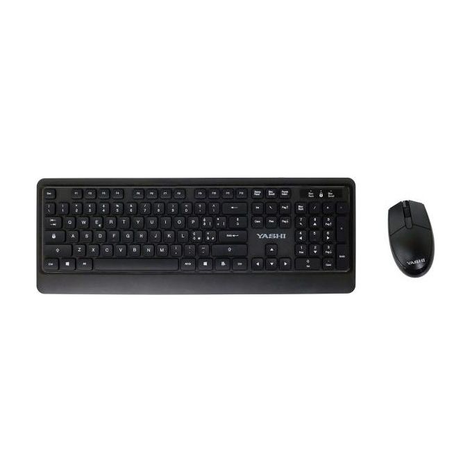 Yashi MY537 Kit Professionale Tastiera e Mouse Wireless Nero