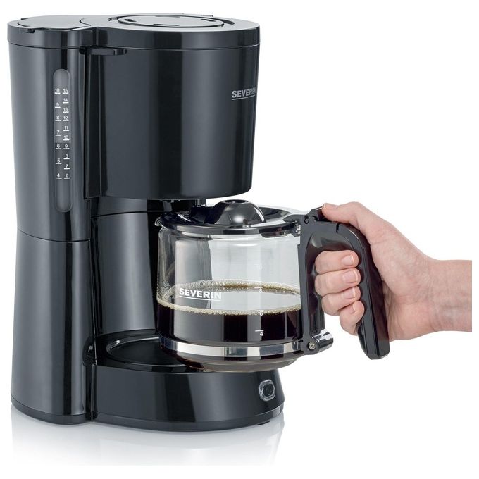 Severin KA 4815 Macchina per Caffe' Automatica-Manuale con Filtro 1.25 Litri Nero