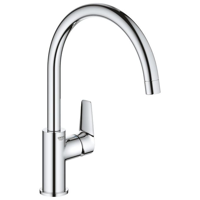 Grohe 31367001 BauEdge Miscelatore monocomando a bocca alta girevole 360° Cromo
