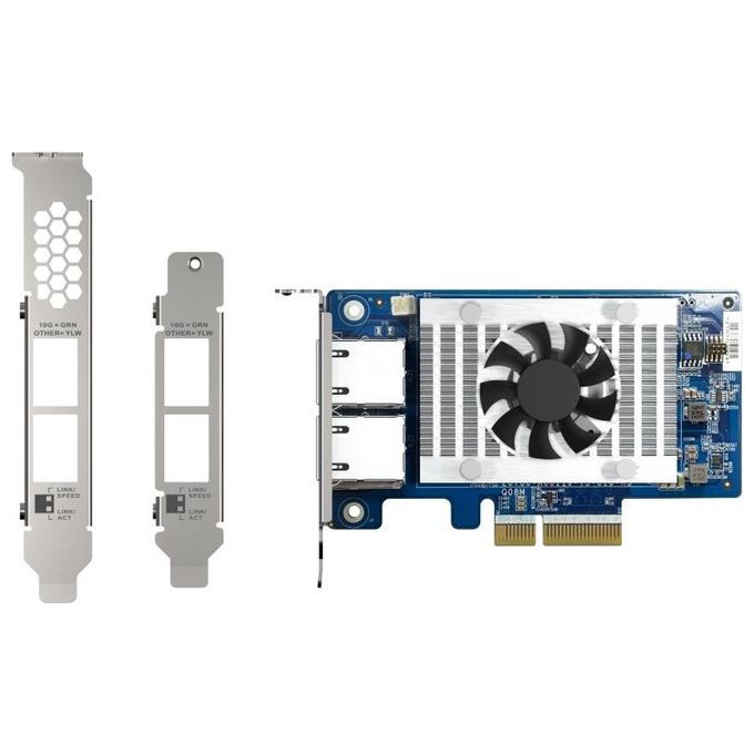 Qnap QXG-10G2T-X710 Scheda di Rete e Adattatore Interno Ethernet 1000 Mbit-s