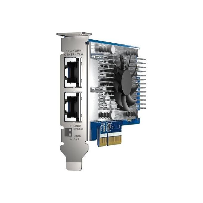 Qnap QXG-10G2T-X710 Scheda di Rete e Adattatore Interno Ethernet 1000 Mbit-s