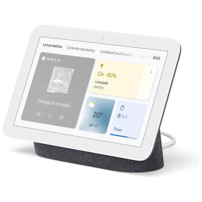 Google Nest Hub Charcoal 2nd Gen Dispositivo per la Smart Home con Assistente