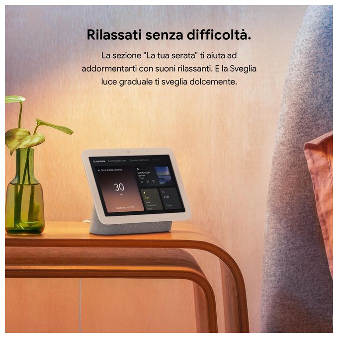 Google Nest Hub Charcoal 2nd Gen Dispositivo per la Smart Home con Assistente