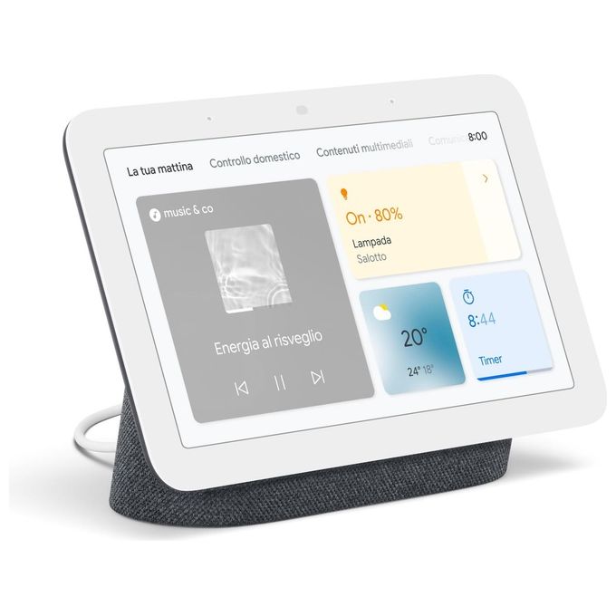 Google Nest Hub Charcoal 2nd Gen Dispositivo per la Smart Home con Assistente