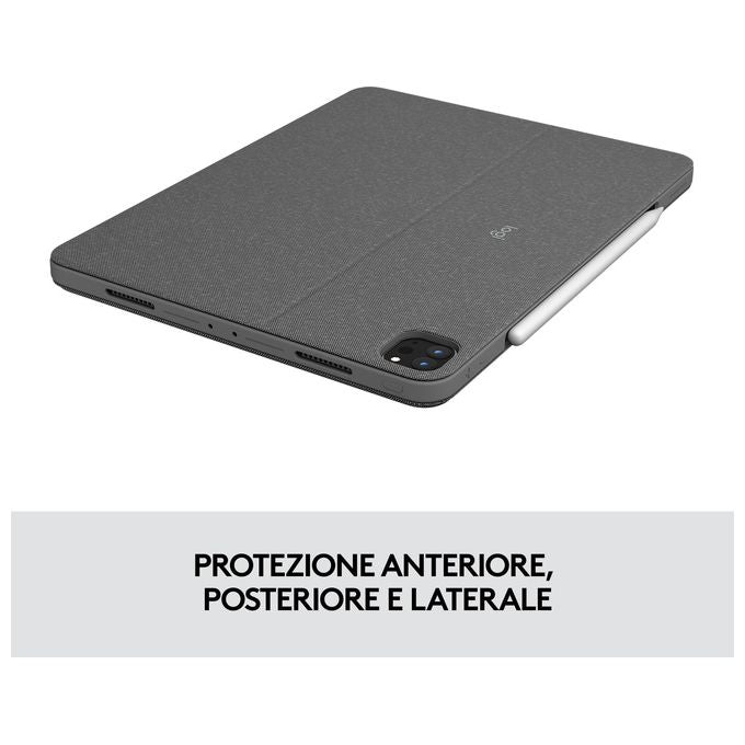 Logitech Combo Touch Grigio Smart Connector Qwerty per iPad Pro 11'' (4a 3a 2a 1a gen) Italiano
