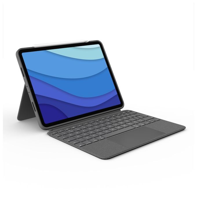 Logitech Combo Touch Grigio Smart Connector Qwerty per iPad Pro 11'' (4a 3a 2a 1a gen) Italiano