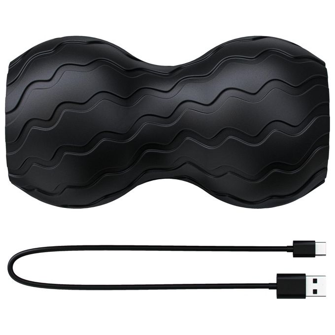 Theragun Wave Duo - Rullo Massaggio Muscolare - Progettato ergonomicamente per schiena colonna vertebrale e collo - Connettivita' Bluetooth