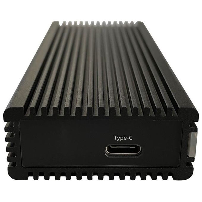 LC-Power LC-M2-C-NVME-2X2 Contenitore di Unita' di Archiviazione Box Esterno SSD Nero M.2
