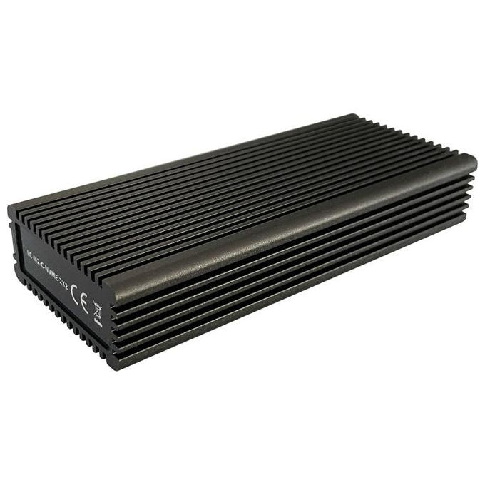 LC-Power LC-M2-C-NVME-2X2 Contenitore di Unita' di Archiviazione Box Esterno SSD Nero M.2